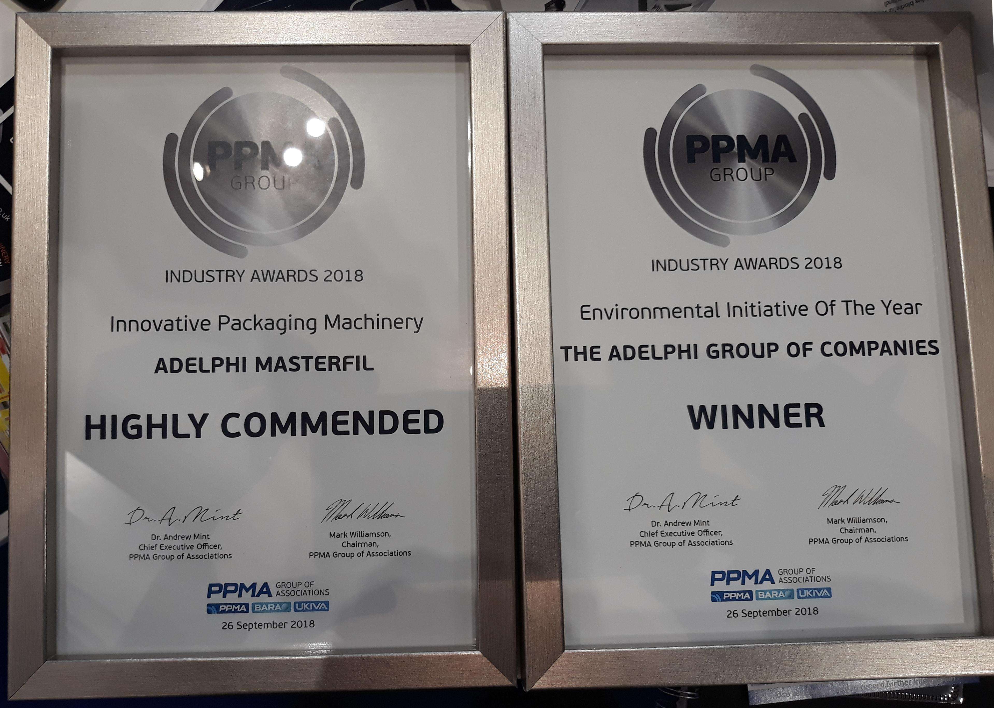 Adelphi Masterfil win innovative filling machine award for System F-600