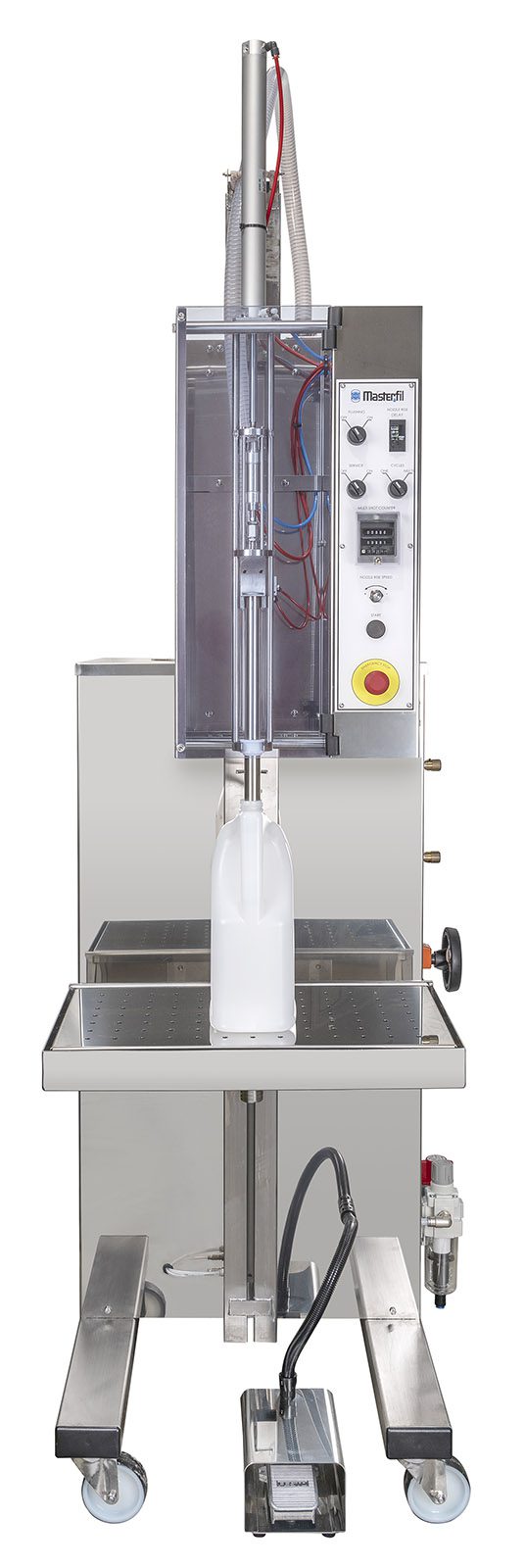 Adelphi Masterfil S5000-S Volumetric Semi-Automatic Filling Machine for Chemicals