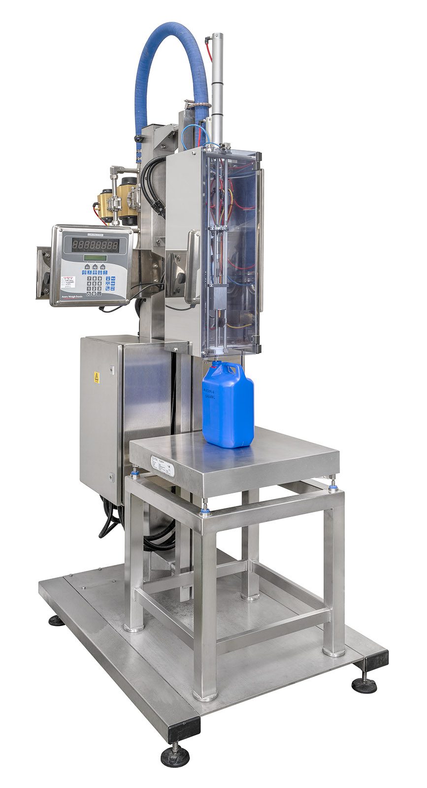 Adelphi Masterfil S5000-S Weigh Scale Semi-Automatic Filling Machine for Chemicals