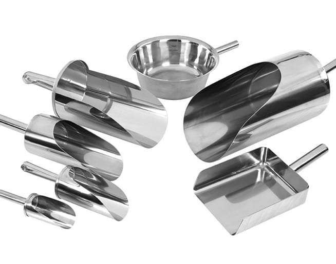 Hygienic Stainless Steel Pharmaceutical and Catering Scoops